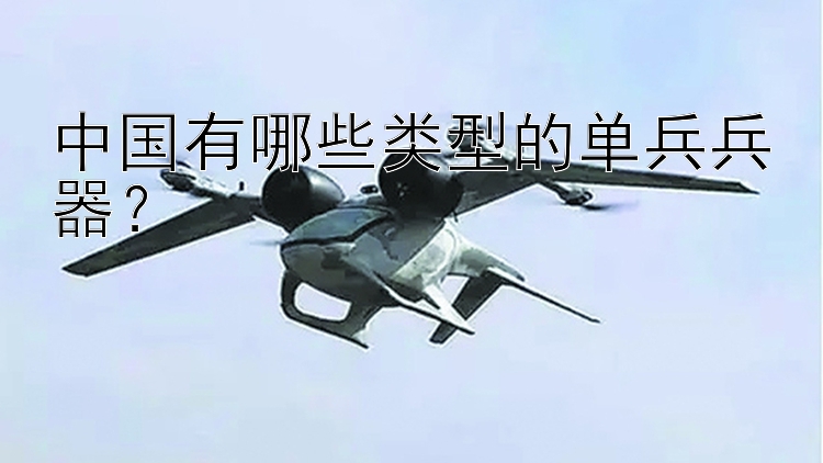 中国有哪些类型的单兵兵器？