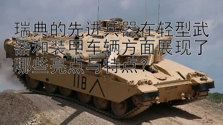 瑞典的先进兵器在轻型武器和装甲车辆方面展现了哪些亮点与特点？